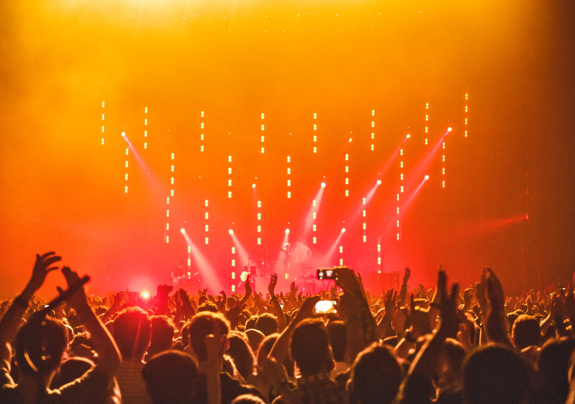 people enjoying the concert